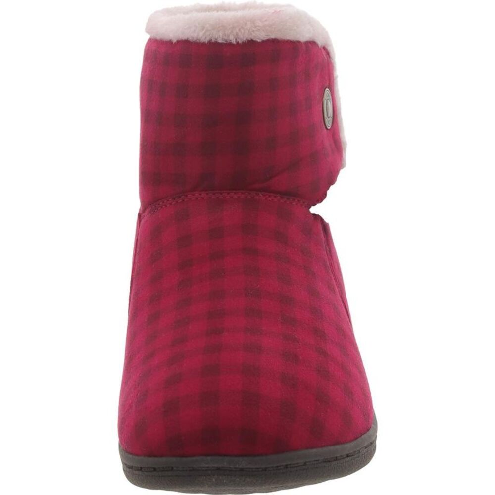 Vionic Red Plaid Ankle Boots - Picture 3 of 3